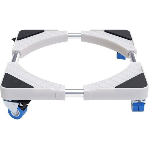 Tweedekans Noswo Wasmachine Verhoger - Tot 300 KG - Verstelbare Multitool - Anti Vibratie Dempers - Ook geschikt voor Vaatwasser, Koelkast, Vriezer en Droger - 45/63 x 11/13 cm - Met Wieletjes