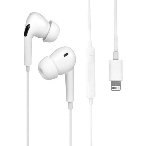 Tweedekans Nuvance - Oortelefoon met kabel en microfoon - Geschikt voor Apple Lightning - In-ear oordopjes - Hoofdtelefoon - Wit