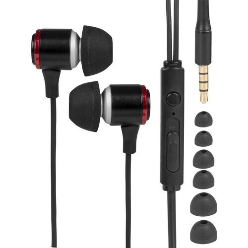 Tweedekans Nuvance - Oortjes met Draad - 3.5mm Jack Aansluiting - Oordopjes met Draad - In-Ear Oortjes met Draad en Microfoon - Zwart