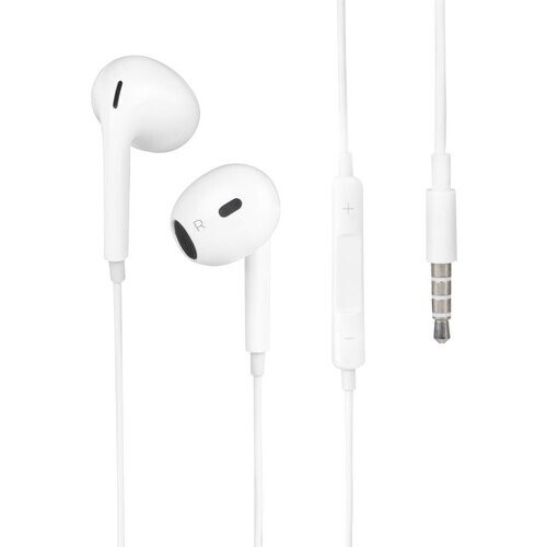 Tweedekans Nuvance - In-Ear Oordopjes met Draad - 3.5mm Jack - Wit Kunststof - Met Microfoon & In-Line Bediening - Helder Geluid & Comfortabele Pasvorm - Universeel Compatibel