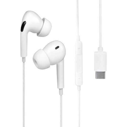 Tweedekans Nuvance - Oortjes met Draad - USB-C Aansluiting - Oordopjes met Draad - In-Ear Oortjes met Draad en Microfoon - Geschikt voor Samsung - Wit