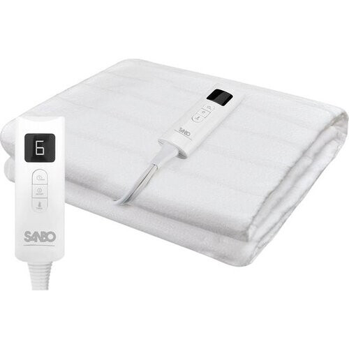 Tweedekans Sanbo Elektrische Deken - Wasmachinebestendig - Onderdeken - 150 x 80 cm - 7 Standen - Met Hoekelastieken - 1 Persoons