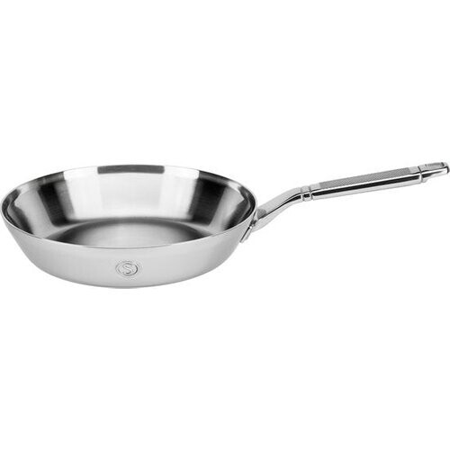Tweedekans Saveur Selects Koekenpan Ø25 cm – PFAS-vrij – Teflonvrij – Tri-ply RVS – Geschikt voor Inductie en Alle Warmtebronnen – Ovenbestendig tot 260°C – Vaatwasserbestendig – Voyage Serie