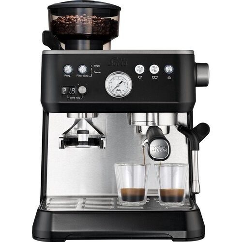 Tweedekans Solis Grind & Infuse Perfetta 1019 Espressomachine - Pistonmachine - Koffiemachine met Bonen - Zwart
