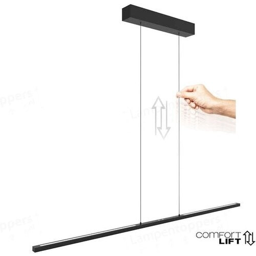 Tweedekans Steinhauer - hanglamp - Bande - zwart - metaal - design lamp - LED - 3995ZW