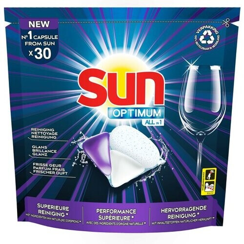 Tweedekans Sun All-in One - Vaatwastabletten - Regular - 182 capsules - 7 x 26 - Voordeelverpakking