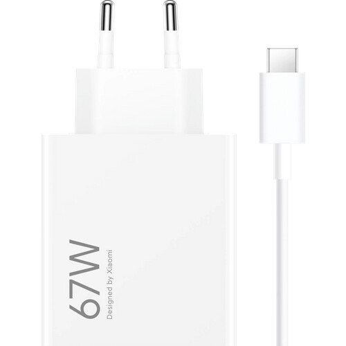 Tweedekans Xiaomi Hypercharge Power Delivery Oplader 67W + Usb A naar Usb C Kabel (1m) Wit