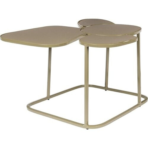 Tweedekans Zuiver Moondrop Metalen Bijzet tafel - Olijfolie - 48.50x55x43.70 - 5.24kg